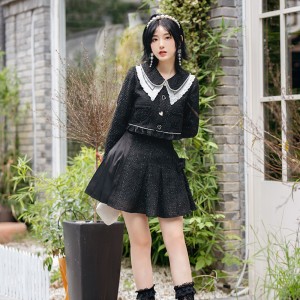 To Miss Coco Lolita Style Top & Skirt by Withpuji (WJ103)
